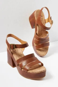Shoes<KORK EASE Pasha Strappy Sandal Cognac