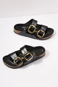 Shoes<BIRKENSTOCK Patent Arizona Sandal Black