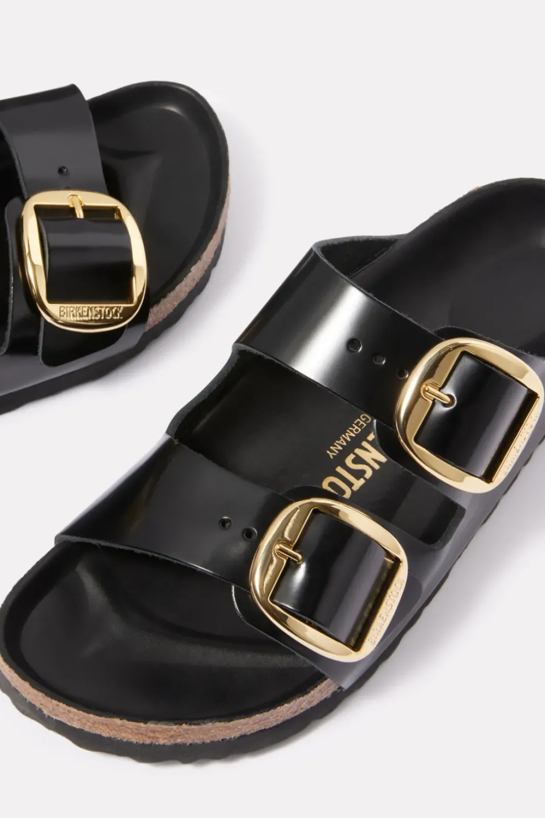 Shoes<BIRKENSTOCK Patent Arizona Sandal Black