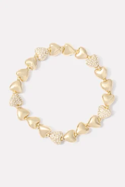Jewelry<EVEREVE Pave Heart Bracelet Gold