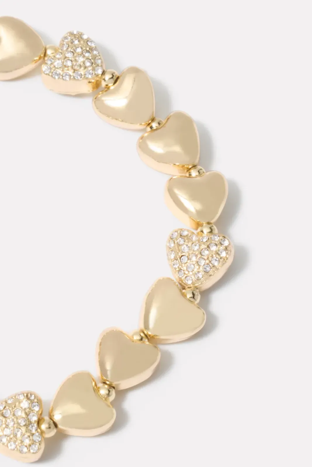 Jewelry<EVEREVE Pave Heart Bracelet Gold