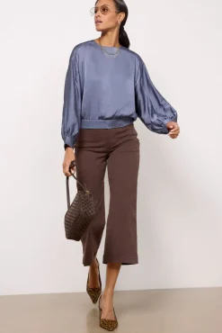 Tops & Tees<EVEREVE Payton Satin Top Greyblue
