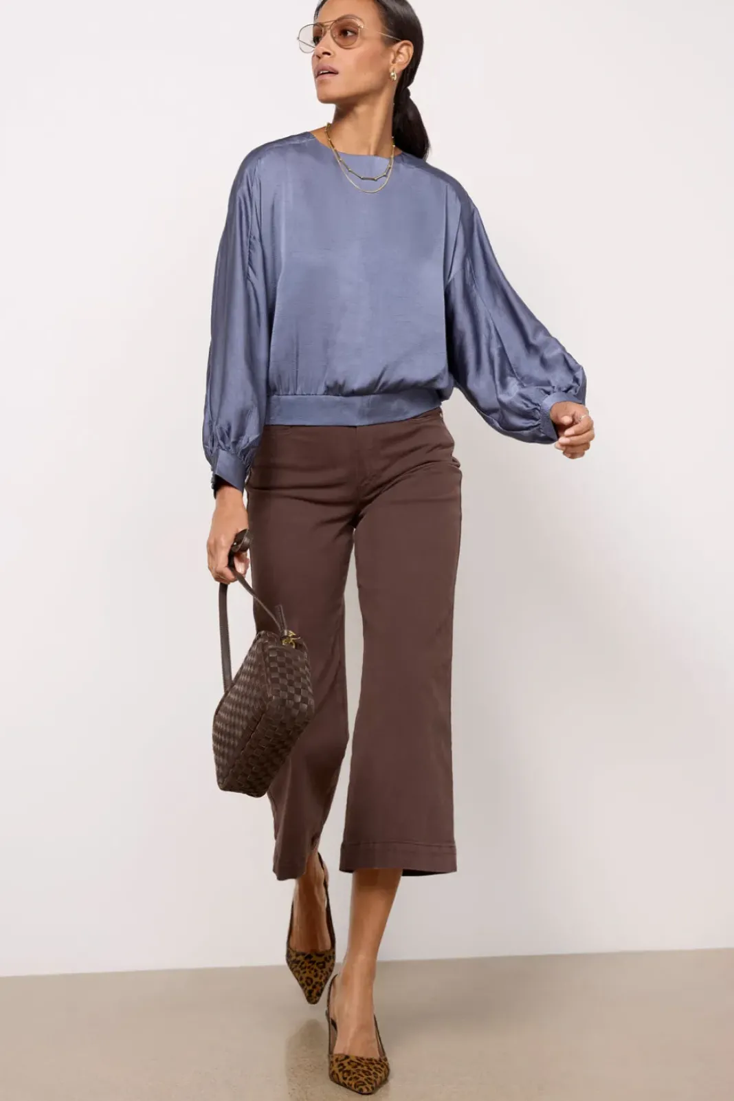 Tops & Tees<EVEREVE Payton Satin Top Greyblue