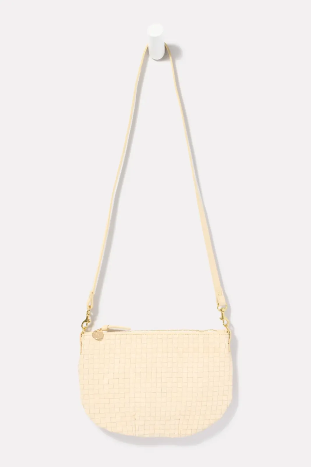 Bags<CLARE V. Petit Moyen Messenger Creamwovencheck