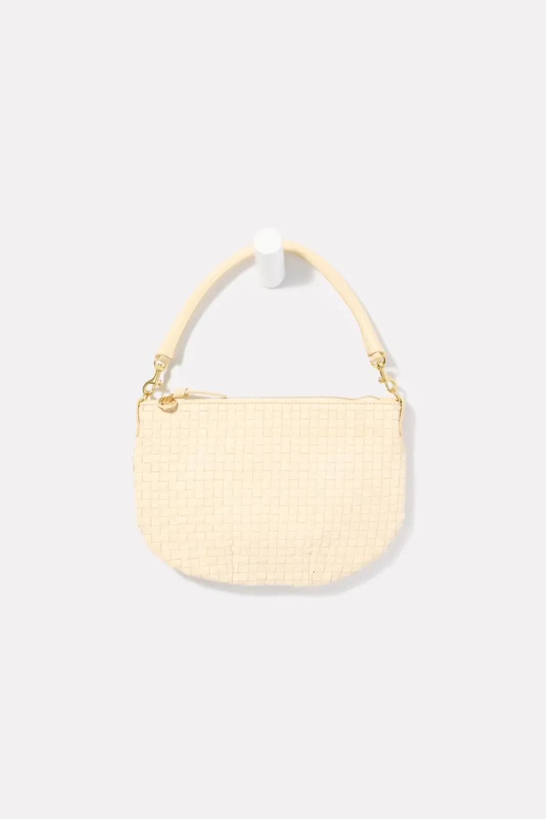Bags<CLARE V. Petit Moyen Messenger Creamwovencheck