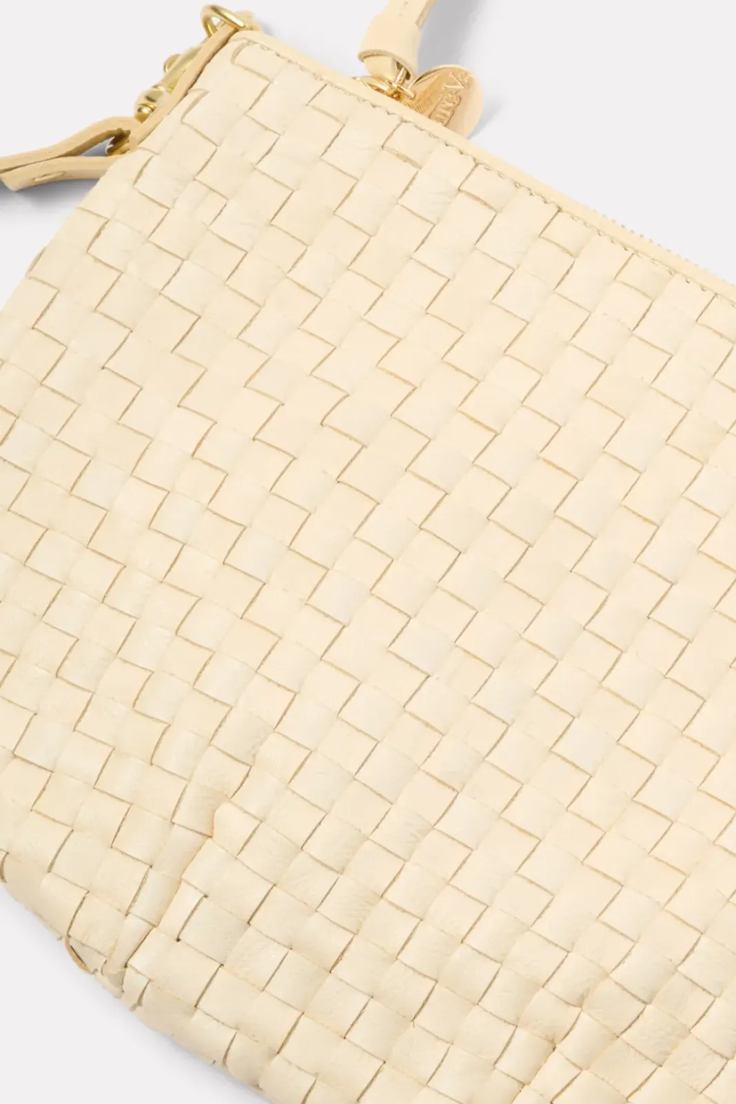 Bags<CLARE V. Petit Moyen Messenger Creamwovencheck