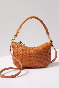 Bags<CLARE V. Petit Moyen Messenger Naturalwovencheck