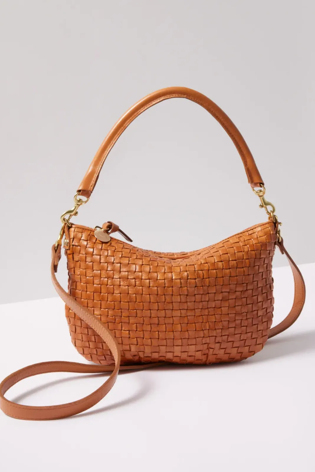 Bags<CLARE V. Petit Moyen Messenger Naturalwovencheck