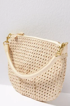 Bags<CLARE V. Petit Moyen Messenger Creamrattan