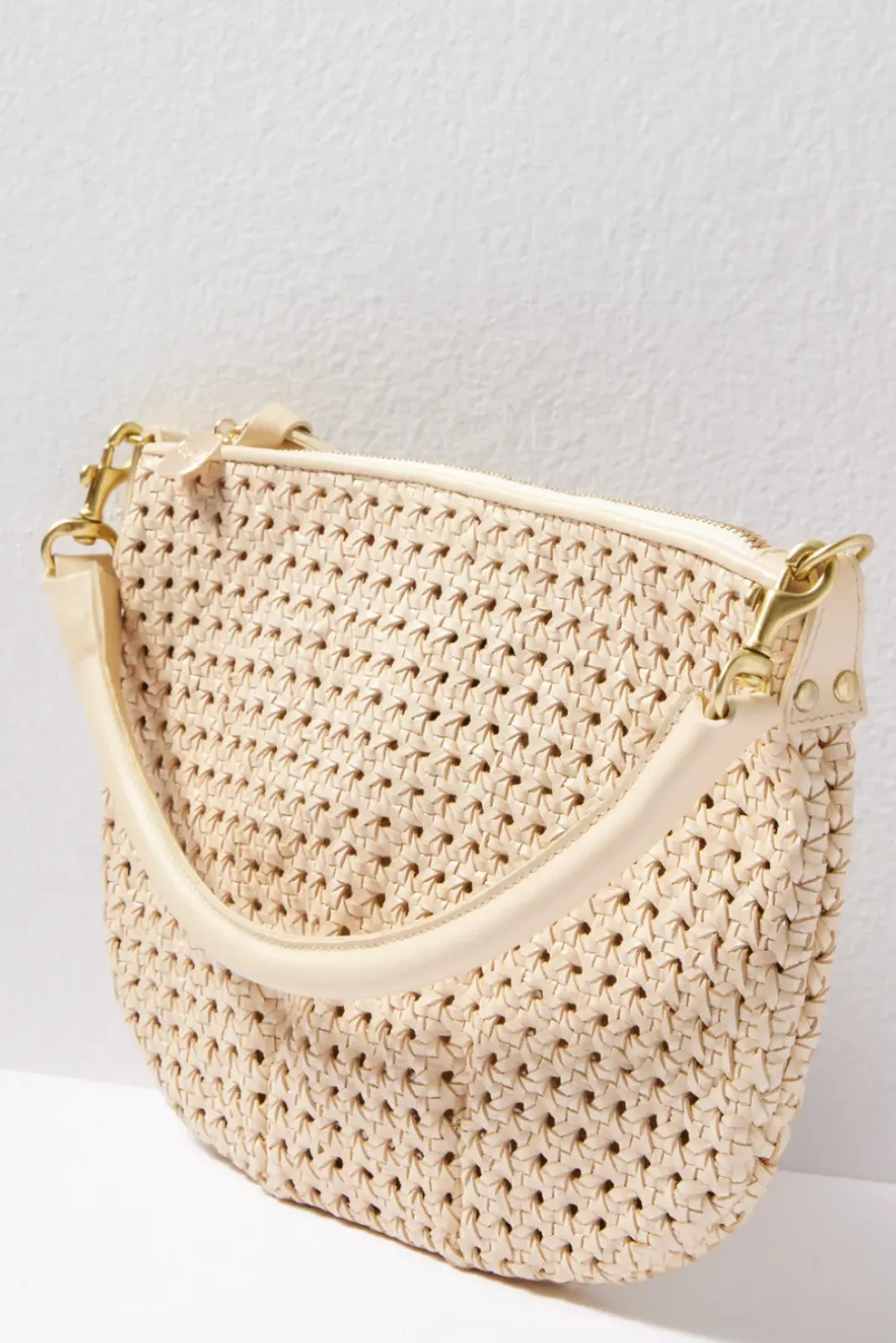Bags<CLARE V. Petit Moyen Messenger Creamrattan
