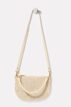 Bags<CLARE V. Petit Moyen Messenger Creamrattan