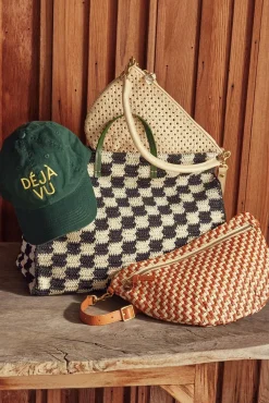 Bags<CLARE V. Petit Moyen Messenger Creamrattan