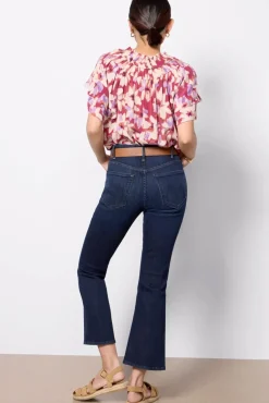 Jeans<MOTHER Petite Lil` Hustler Ankle Cornerpiece