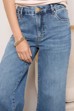 Jeans<KUT FROM THE KLOTH Petite Meg Wide Leg Gripping