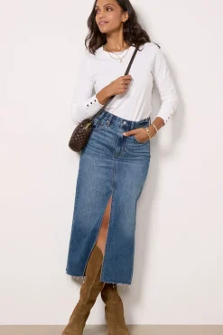 Tops & Tees<EVEREVE Peyton Snap Cuff Tee White