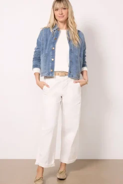 Blazers & Jackets<EVEREVE Phoenix Cropped Barn Jacket Blue