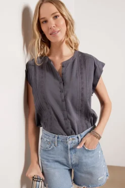 Tops & Tees<SPLENDID Pina Lace Top Lead