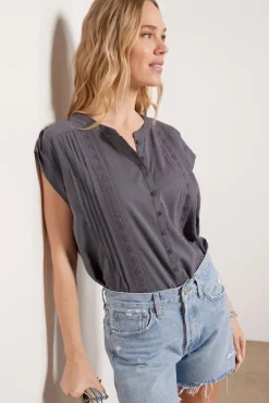 Tops & Tees<SPLENDID Pina Lace Top Lead