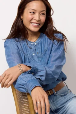 Tops & Tees<EVEREVE Poppy Denim Shirt Middenim