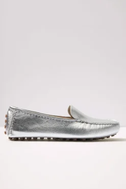 Shoes<SPERRY Port Driving Moccasin Silver