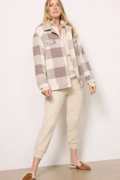 Blazers & Jackets<Z SUPPLY Preston Knit Plaid Jacket Slategrey