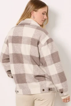 Blazers & Jackets<Z SUPPLY Preston Knit Plaid Jacket Slategrey
