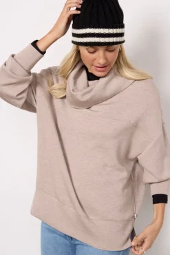Matching Sets|Sweatshirts<VARLEY Priya Longline Sweatshirt Taupemarlfleck