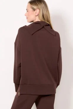 Matching Sets|Sweatshirts<VARLEY Priya Longline Sweatshirt Coffeebean