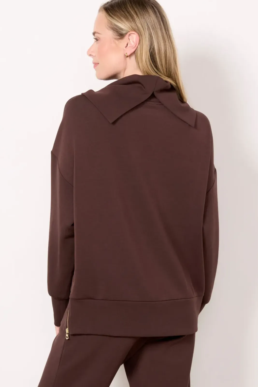 Matching Sets|Sweatshirts<VARLEY Priya Longline Sweatshirt Coffeebean