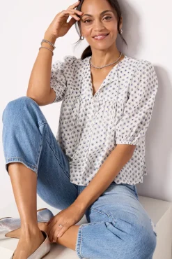 Tops & Tees<EMERSON FRY Puff Isla Top Signetindigo