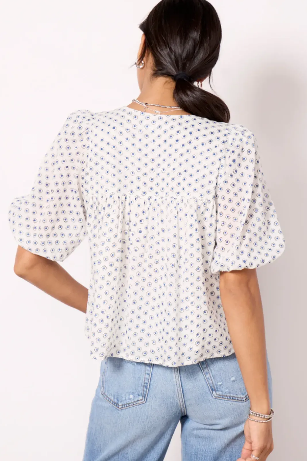 Tops & Tees<EMERSON FRY Puff Isla Top Signetindigo