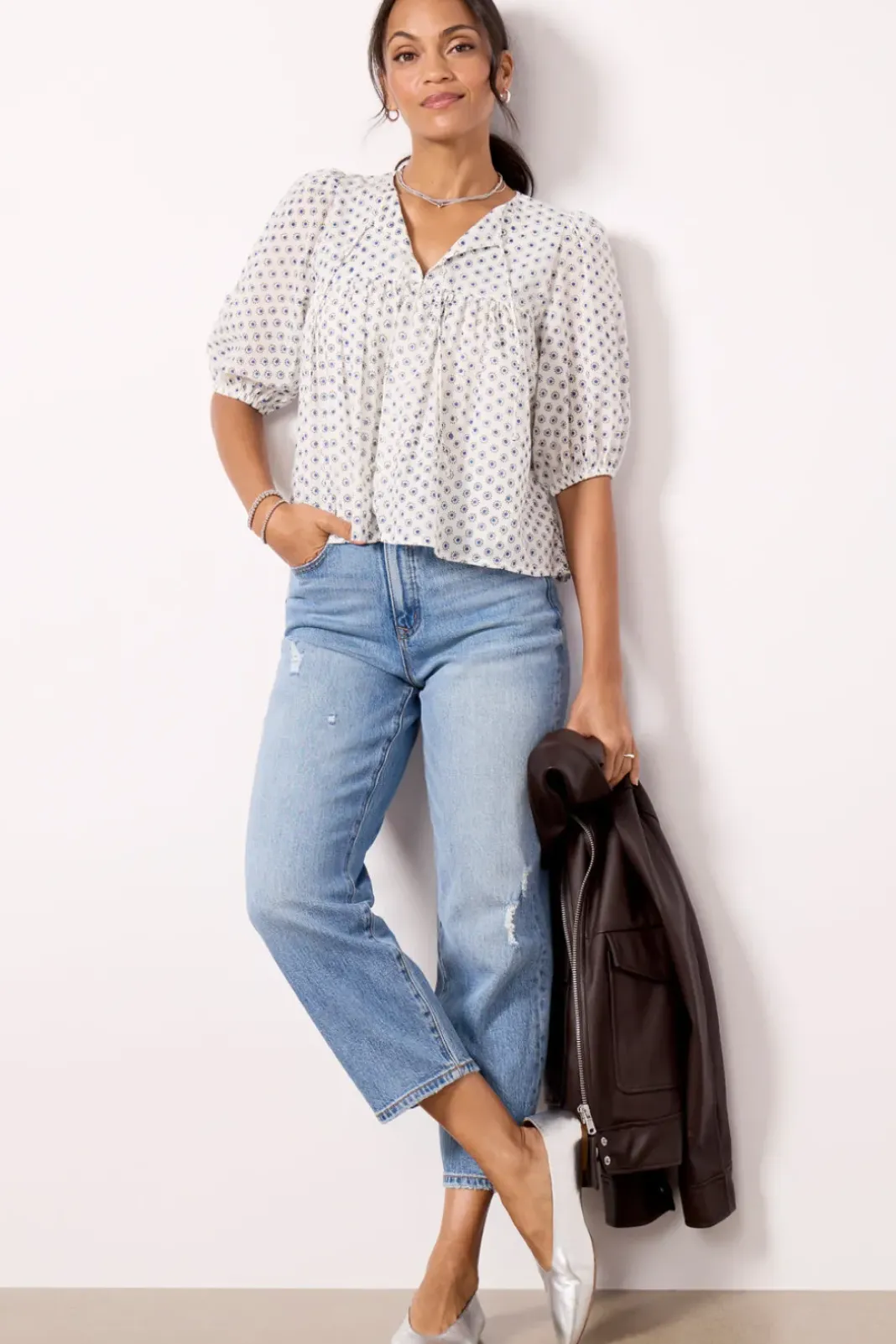 Tops & Tees<EMERSON FRY Puff Isla Top Signetindigo