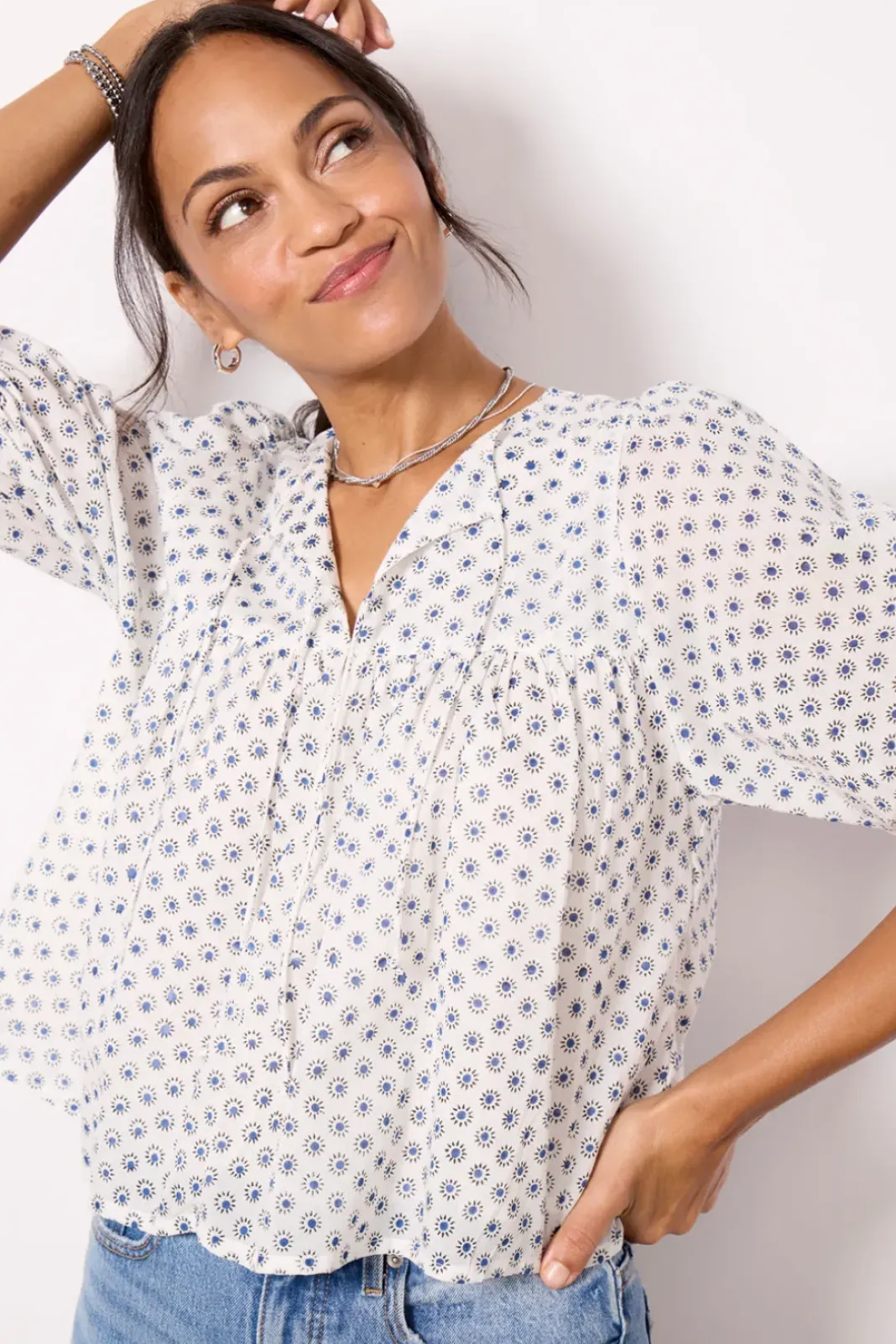 Tops & Tees<EMERSON FRY Puff Isla Top Signetindigo