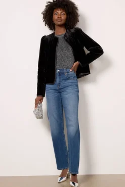 Blazers & Jackets<SANCTUARY Quilted Velvet Jacket Black