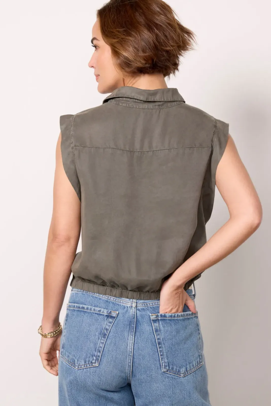 Tops & Tees<EVEREVE Rachel Tencel Top Olive