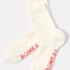 Socks<BOMBAS Ragg Randomfeed Half Calf Cream