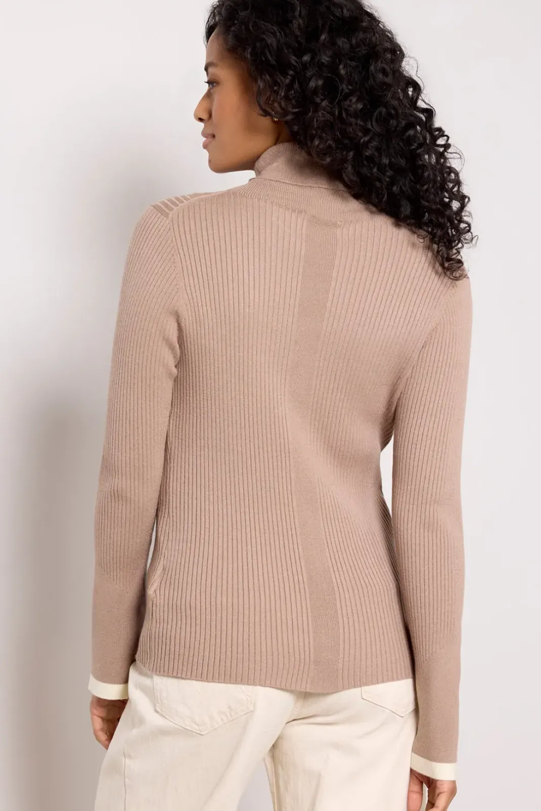 Sweaters<VARLEY Ravena Rib Knit High Neck Top Fungi