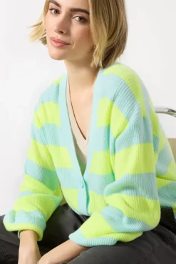 Sweaters<AMERICAN VINTAGE Raxow Cardigan Jaunefluorayecrystal