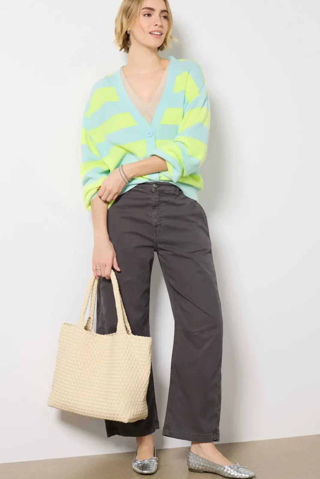 Sweaters<AMERICAN VINTAGE Raxow Cardigan Jaunefluorayecrystal
