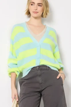 Sweaters<AMERICAN VINTAGE Raxow Cardigan Jaunefluorayecrystal