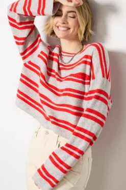 Sweaters<AMERICAN VINTAGE Raxow Pocket Pullover Grisrayuresfraise
