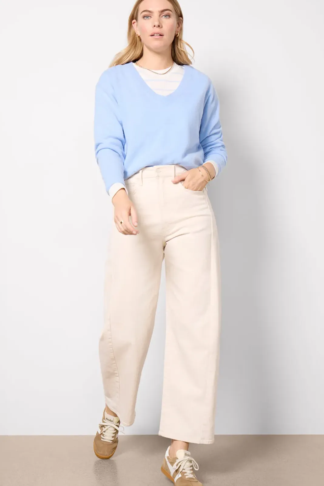 Sweaters<AMERICAN VINTAGE Raxow V-Neck Sweater Atmosphere