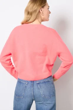 Sweaters<AMERICAN VINTAGE Raxow V-Neck Sweater Hortensiafluo