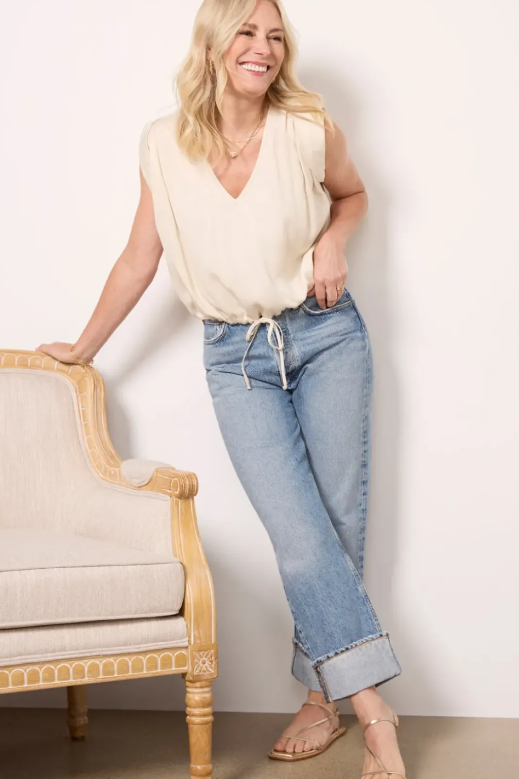 Tops & Tees<LNA Rayden Tank Bone