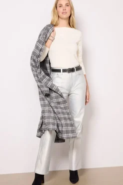 Tops & Tees<EVEREVE Rebecca Rib Boatneck Top Cream