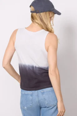 Tops & Tees<EVEREVE Reese Dip Dye Tank White/Grey