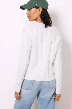 Sweaters<EVEREVE Renee Cable Pullover Grey