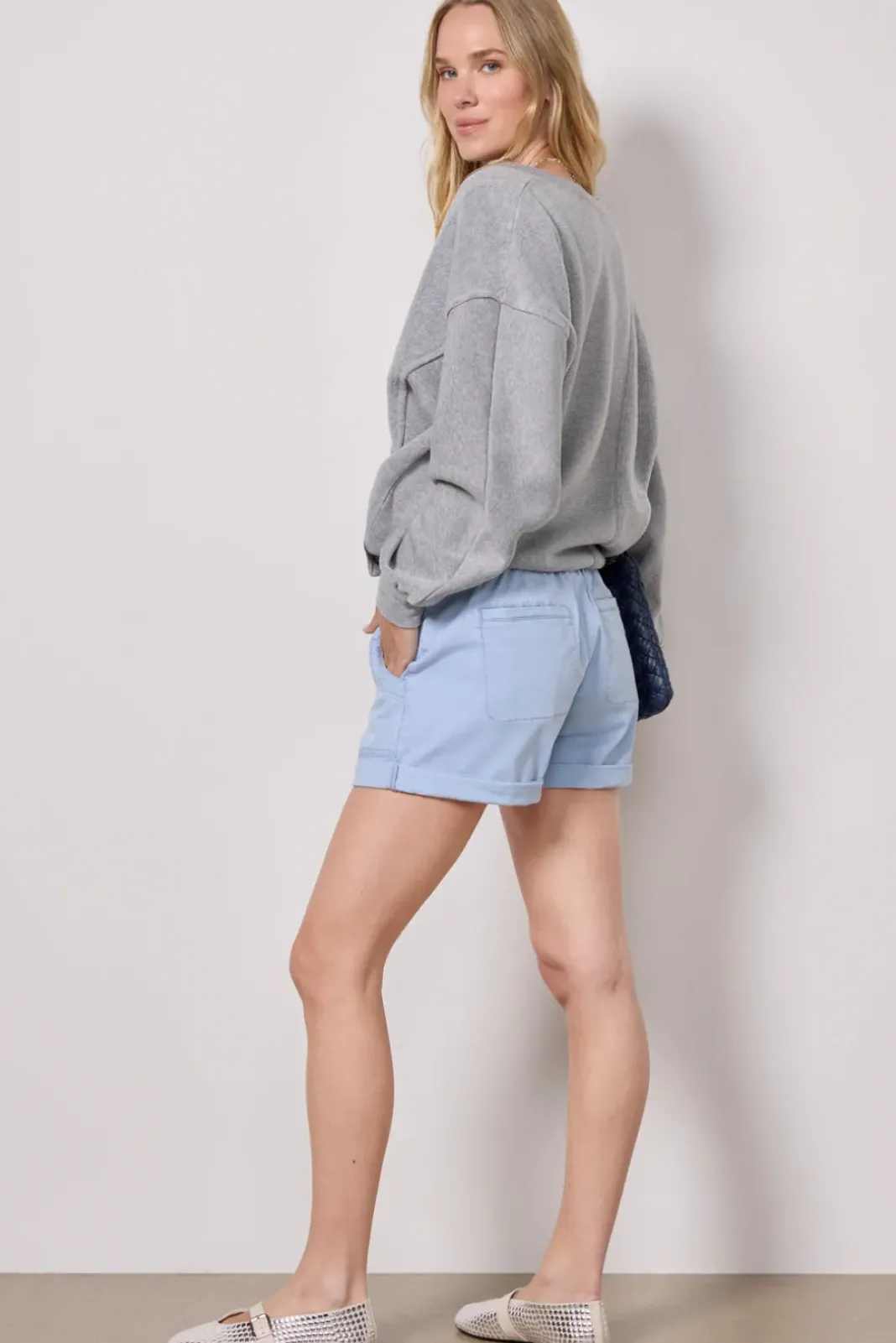 Shorts & Cutoffs<SANCTUARY Renegade Short in Hybrid Twill Ultrapale