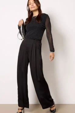 Pants & Leggings<VELVET Rhetta Satin Pant Black