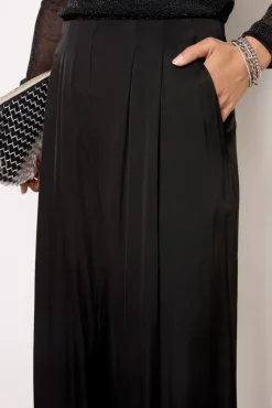 Pants & Leggings<VELVET Rhetta Satin Pant Black